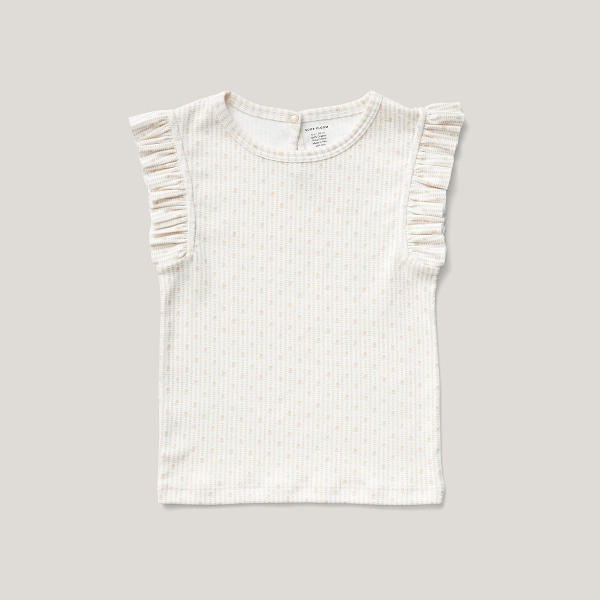 soor ploom Frill Tee, Natural 6Y-