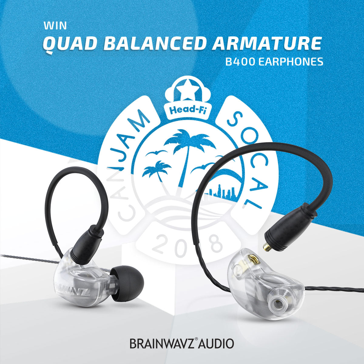 Win B400 earphone from Brainwavz at CANJAM SoCAL