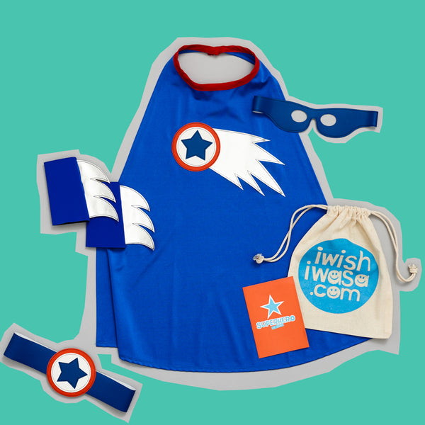 blue COMET superHERO costume set