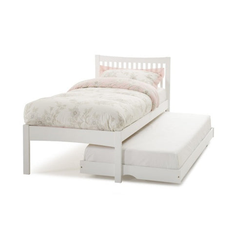 Mya 3Ft Single/Guest Bed - Opal White - Childrens Funky Furniture