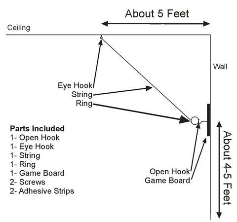 Hook & Ring Toss Game Setup Instructions