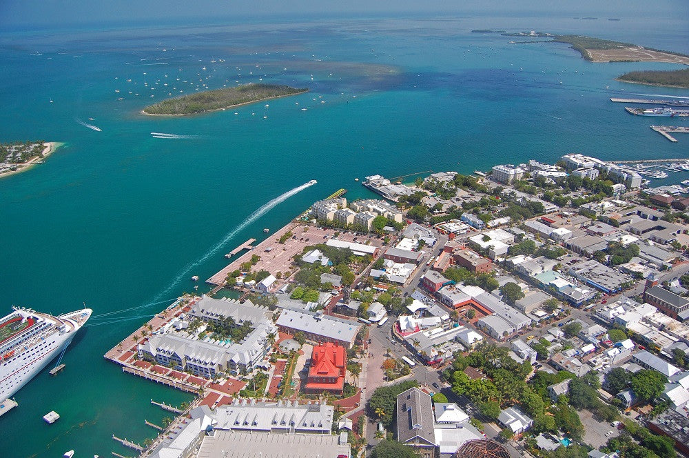 Key West Landmark - Arial View Mallory square