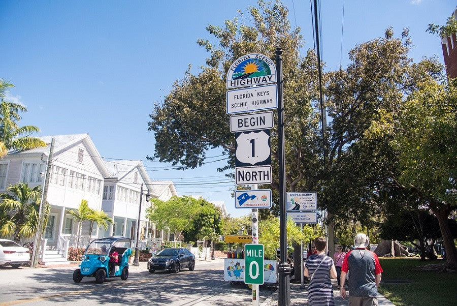 End of Route 1 in Key West