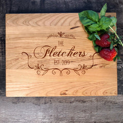 Custom Wedding Gift. Personalized Wood Cutting Board. Personalized Bridal Shower Gift. Engagement Gift. Engraved Board. #12