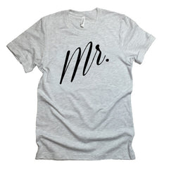 Mr. T-shirt. Mister Bachelor Party Engagement Gift. Wedding Gift Husband to be Shirt