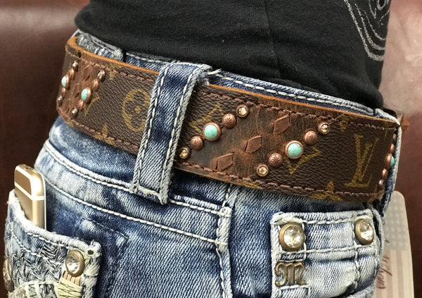 Repurposed Louis Vuitton Western Belt | Rockn&#39;Wilsons