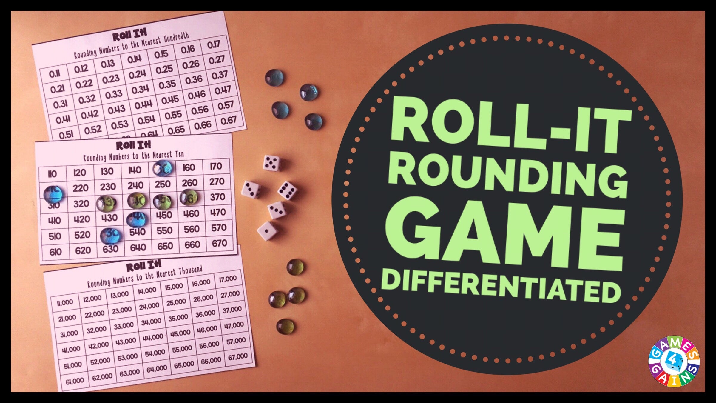 Roll It! Rounding Game – Games 4 Gains