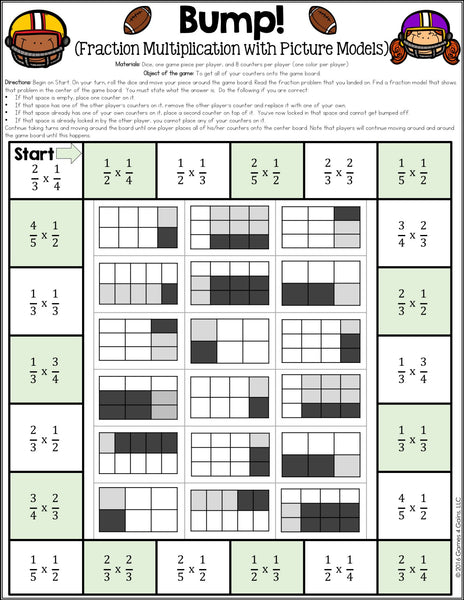 Fractions Games for 5th Grade – Games 4 Gains