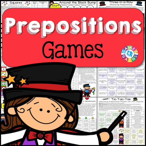 Prepositions Games – Games 4 Gains