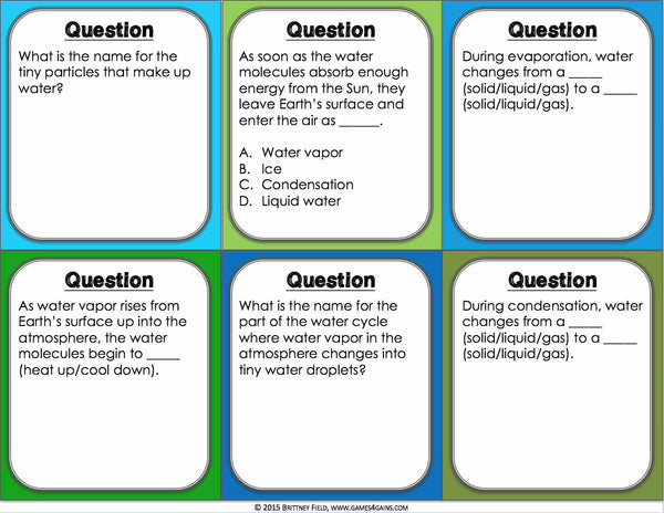 Water Cycle Board Game 34