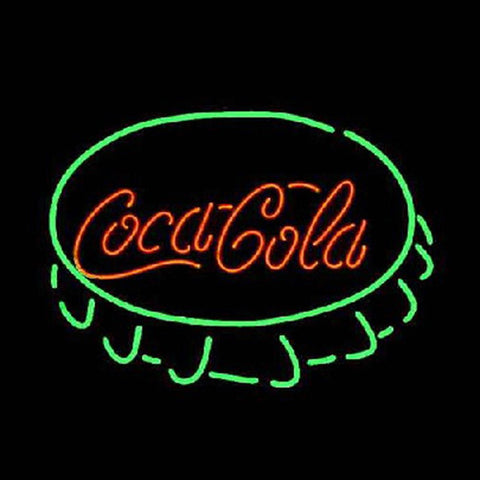 Professional Coca Cola Cap Beer Bar Open Neon Signs