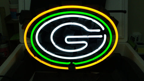 Green Bay Packers Football Neon Sign