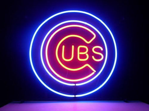 Mlb Chicago Cubs Baseball Neon Bar Pub Sign