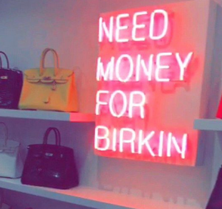 Need Money For Birkin Neon Sign Handmade Art Neon Sign Custom Neon Sign In Uk