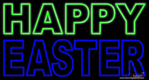 Happy Easter With Egg Real Neon Glass Tube Neon Sign