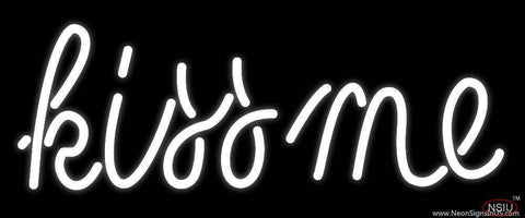 Kiss Me Real Neon Glass Tube Neon Sign