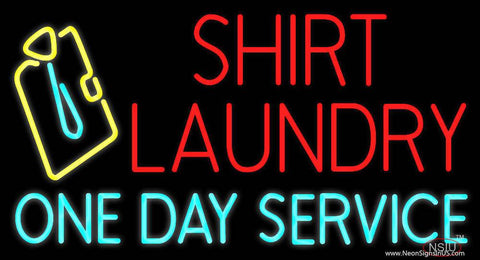 Shirt Laundry Real Neon Glass Tube Neon Sign