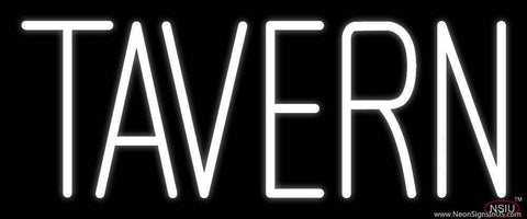 White Tavern Real Neon Glass Tube Neon Sign