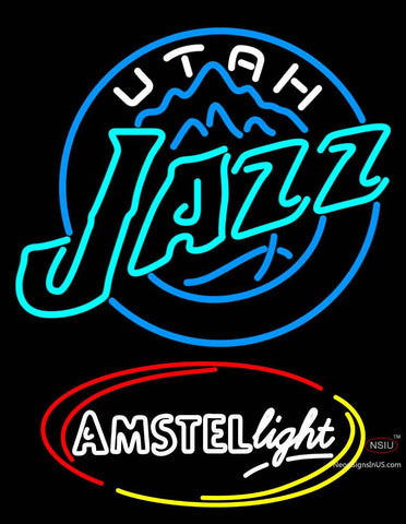 Amstel Light Utah Jazz NBA Neon Beer Sign