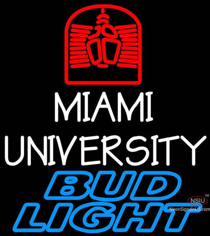 Bud Light Miami University Logo Neon Sign