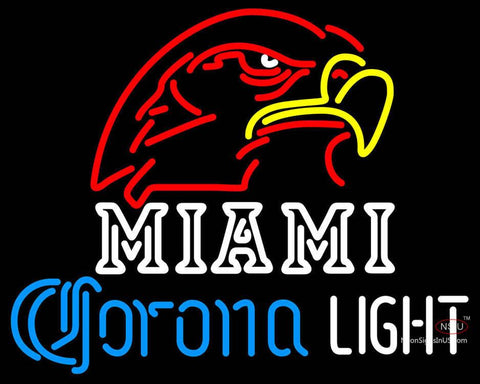 Corona Light Neon Miami UNIVERSITY Fall Session Neon Sign