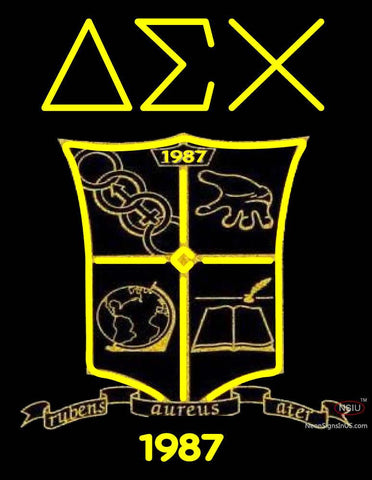 Delta Sigma Chi Latino Logo Neon Sign