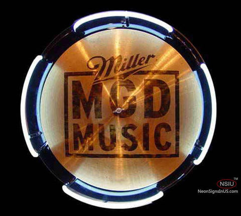 MGD Miller Genuine Draft Drum Symbol Neon Sign