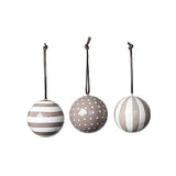 Weihnachtskugel Dyo taupe/creme