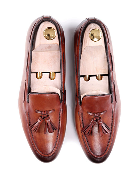 cognac loafers womens