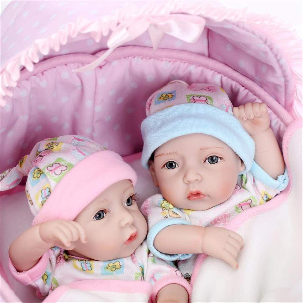 silicone baby girl twins