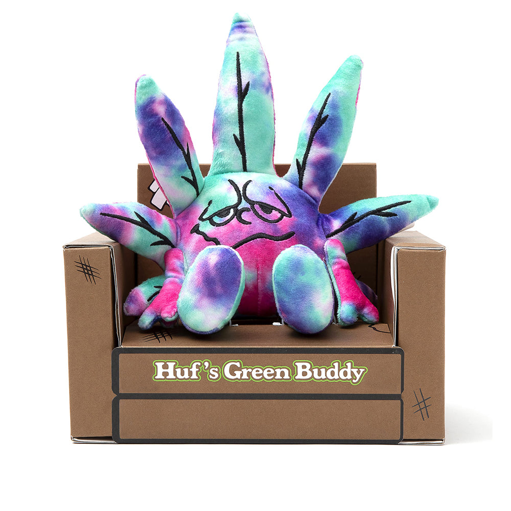 green buddy plush doll