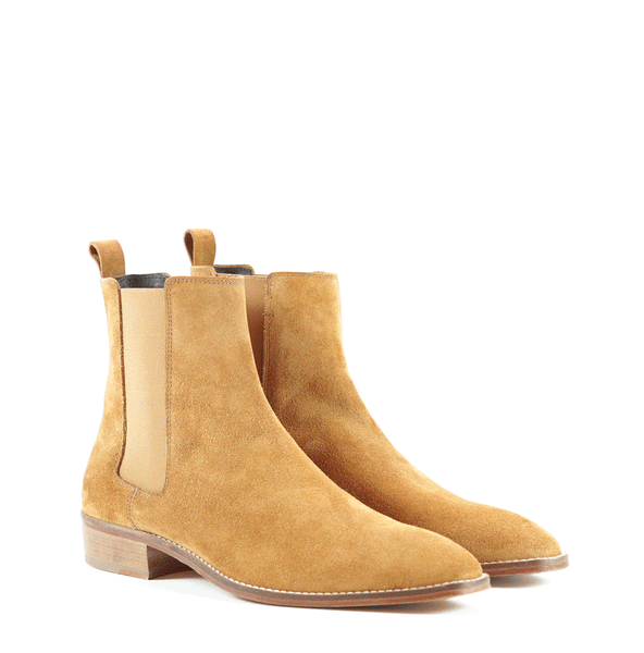 carl suede belted chelsea boot