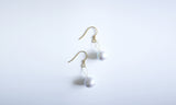 Lavender Pearl Golden Earrings