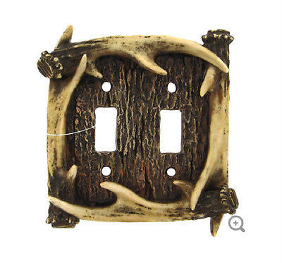Antler Double Switch Cover