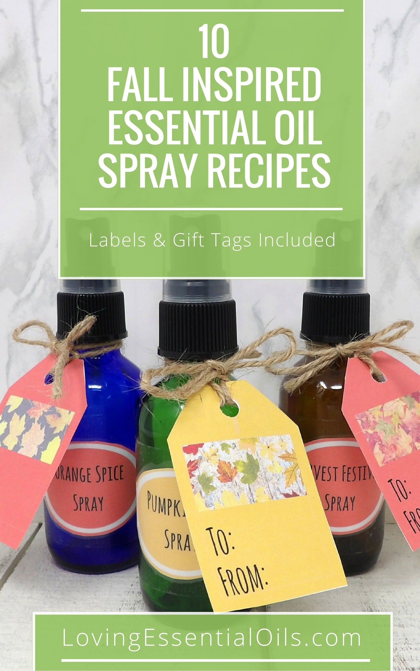 Fall Inspired Essential Oil Room Spray Recipes Guide by Loving Essential Oils