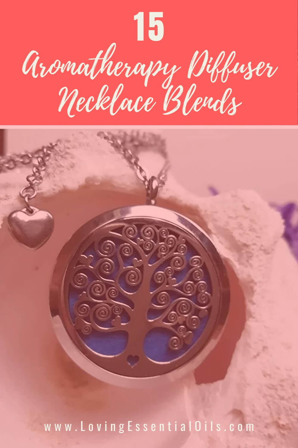 Aromatherapy Diffuser Necklace Blends for Anxiety and Focus by Loving Essential Oils