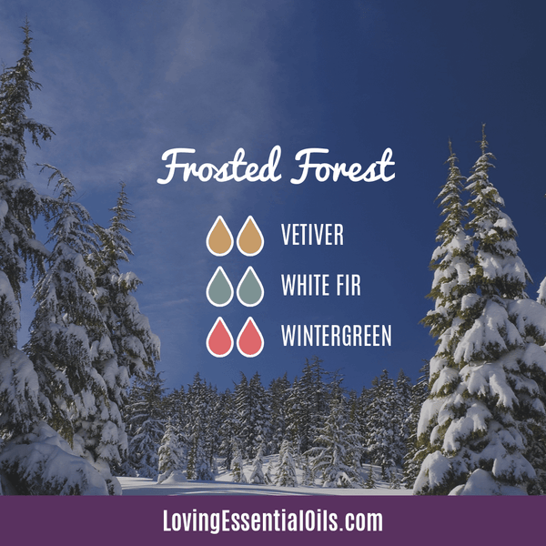 Essential Oils for Winter Wellness by Loving Essential Oils - Frosted forest with vetiver, white fir and wintergreen