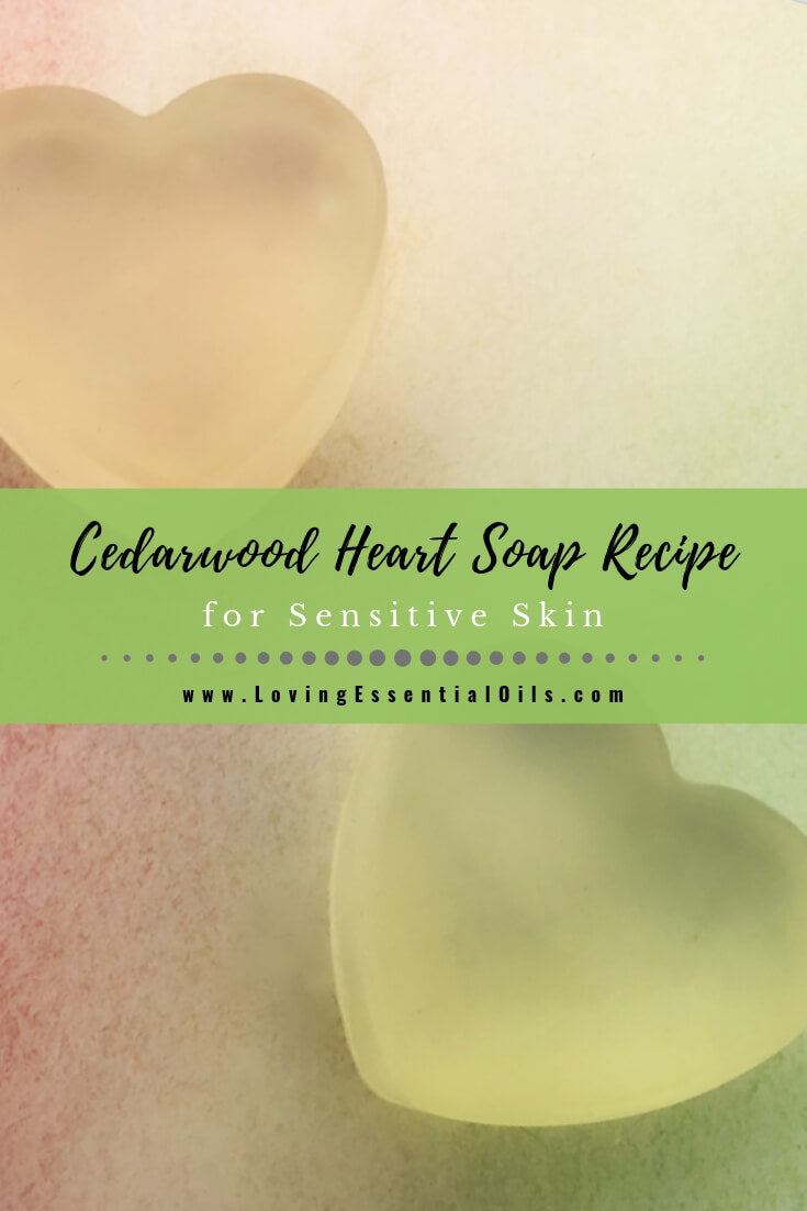 Homemade Cedarwood Soap Recipe for Sensitive Skin by Loving Essential Oils