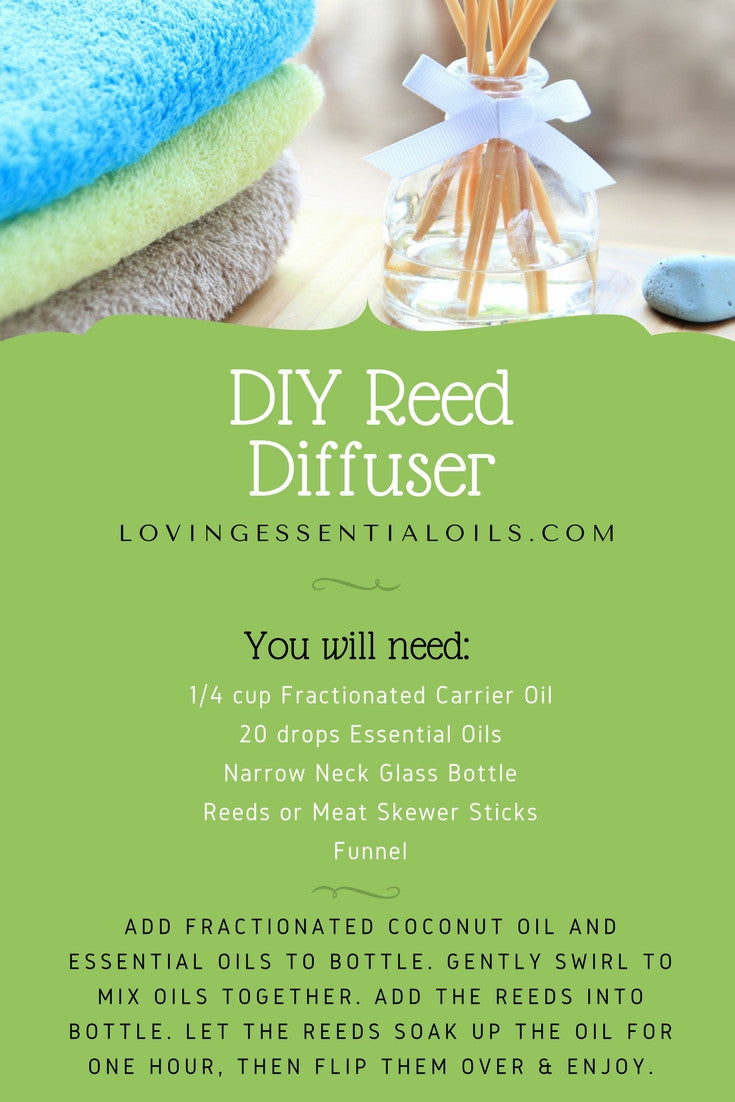 DIY Essential Oil Reed Diffuser Recipe by Loving Essential Oils