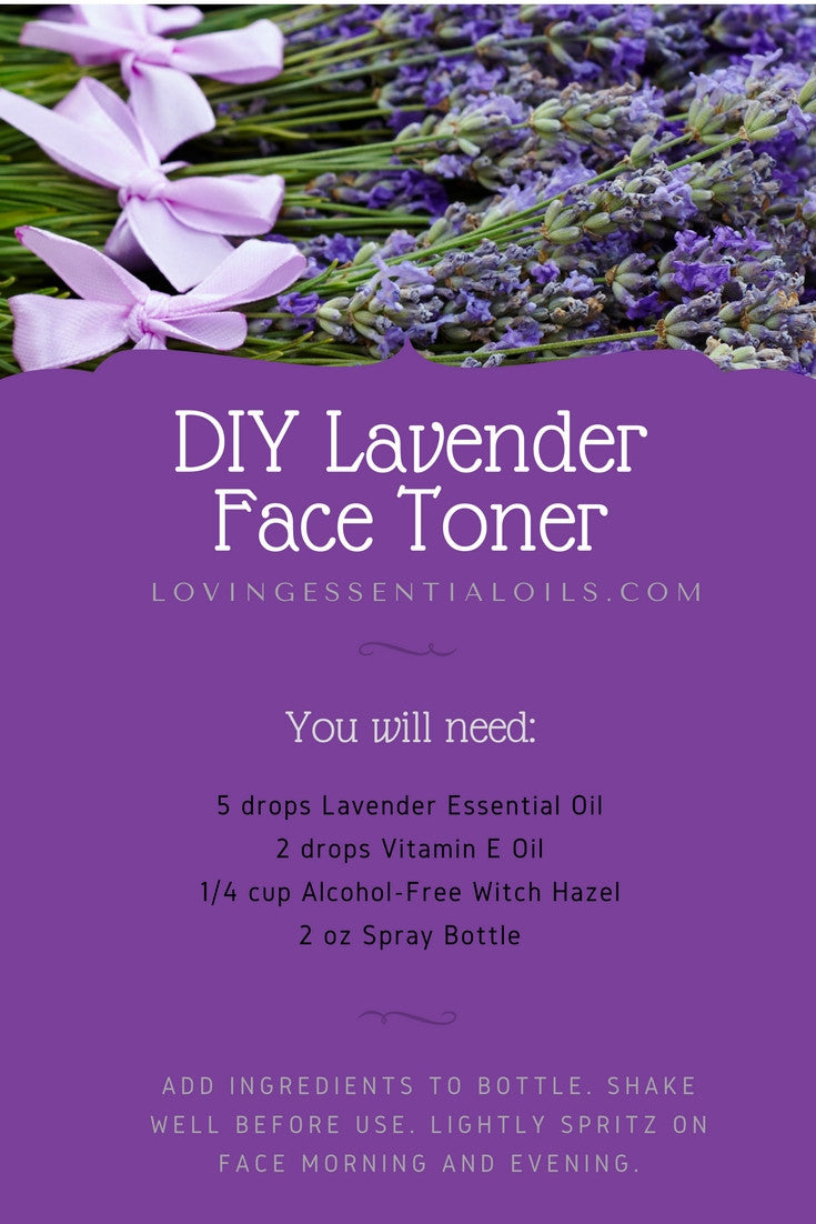 DIY Lavender Face Toner Essential Oil Spray Recipe by Loving Essential Oils