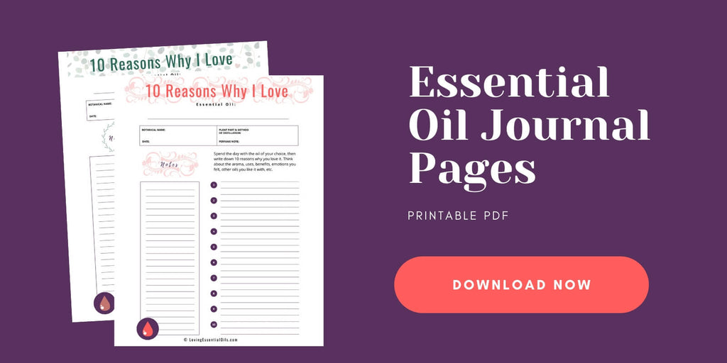 Essential Oil Journal Page - Free Printable PDF