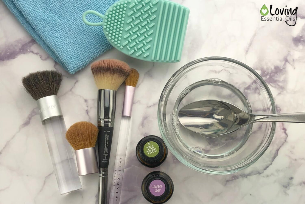 Essential Oil Makeup Brush Cleaner (Simple Yet Effective!) by Loving Essential Oils