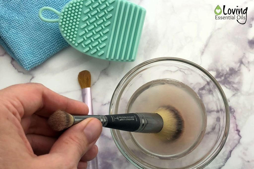 Essential Oil Makeup Brush Cleaner (Simple Yet Effective!) by Loving Essential Oils