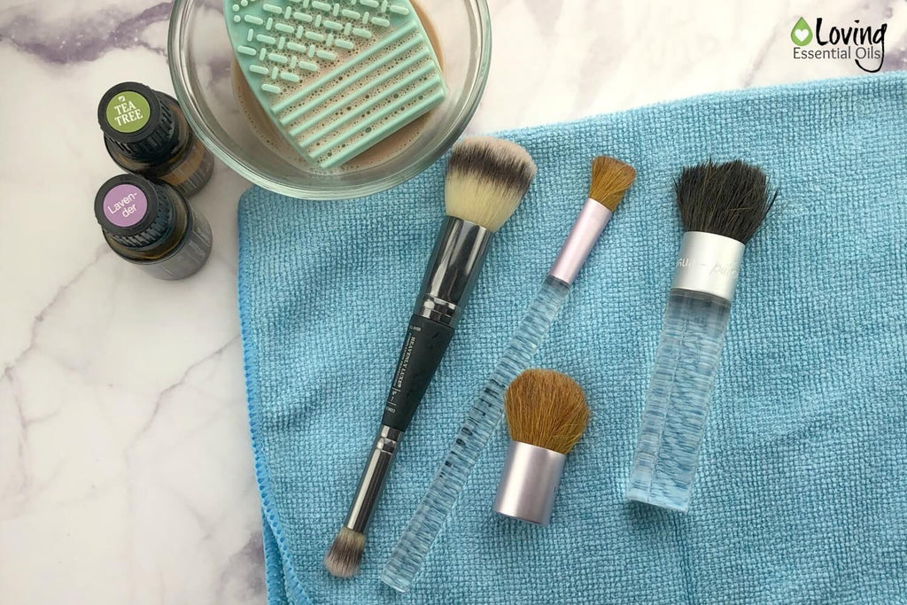 Essential Oil Makeup Brush Cleaner (Simple Yet Effective!) by Loving Essential Oils