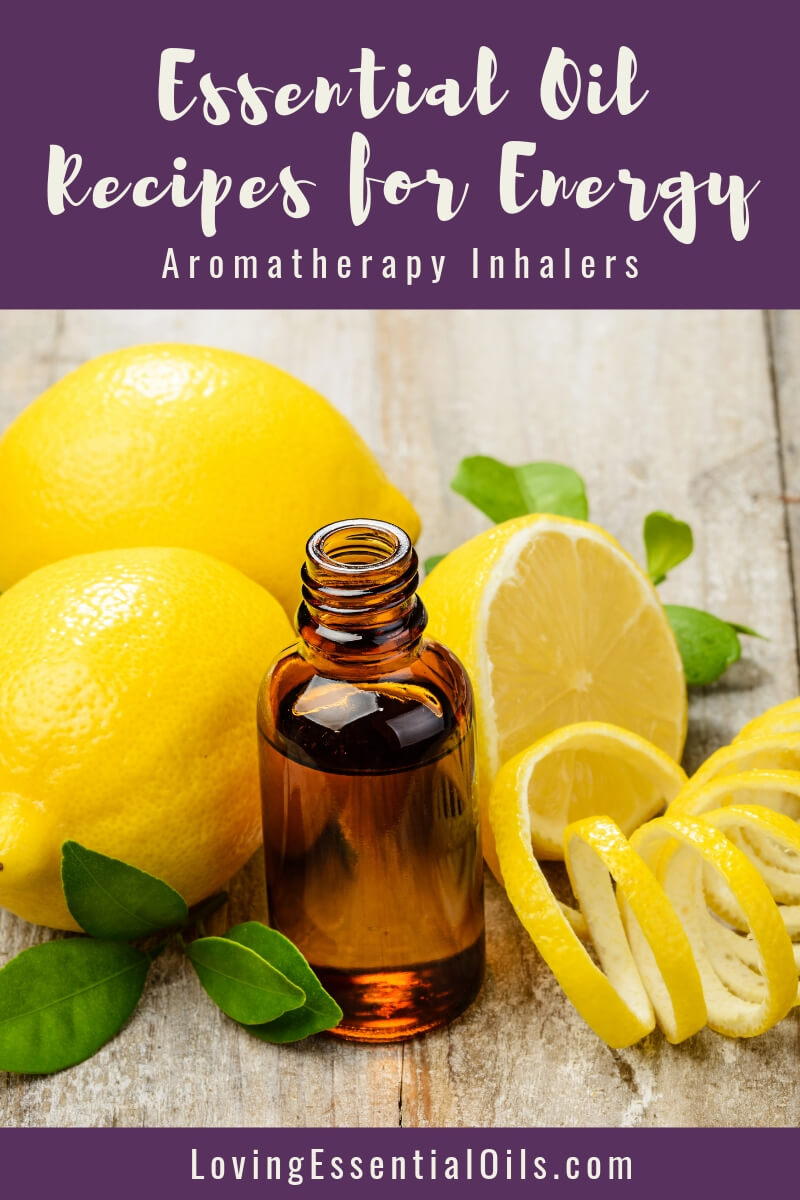 Essential Oils Energy Recipe Blends for Aromatherapy Inhalers by Loving Essential Oils