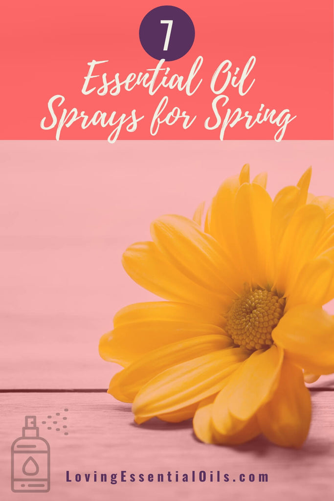 Essential Oil Sprays for Spring by Loving Essential Oils - Bring seasonal delight with these aromatherapy room sprays that are spring inspired.