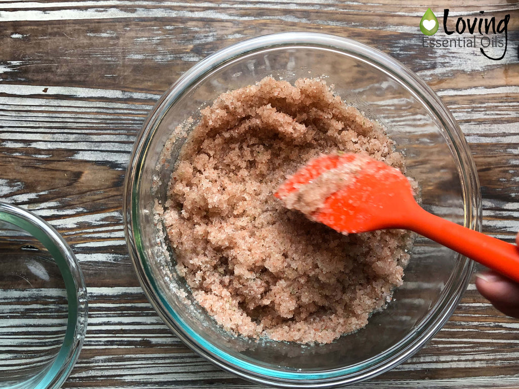 DIY Himalayan Salt Scrub Recipe by Loving Essential Oils