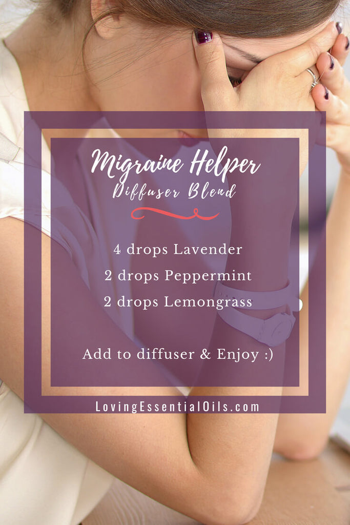 Migraine Essential Oil Blend For Headaches by Loving Essential Oils | headache diffuser blend