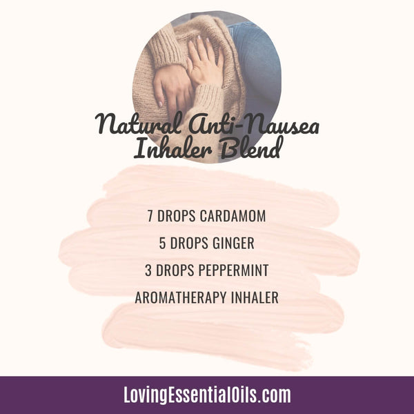 Natural Anti-Nausea Inhaler Blend for Hangovers by Loving Essential Oils
