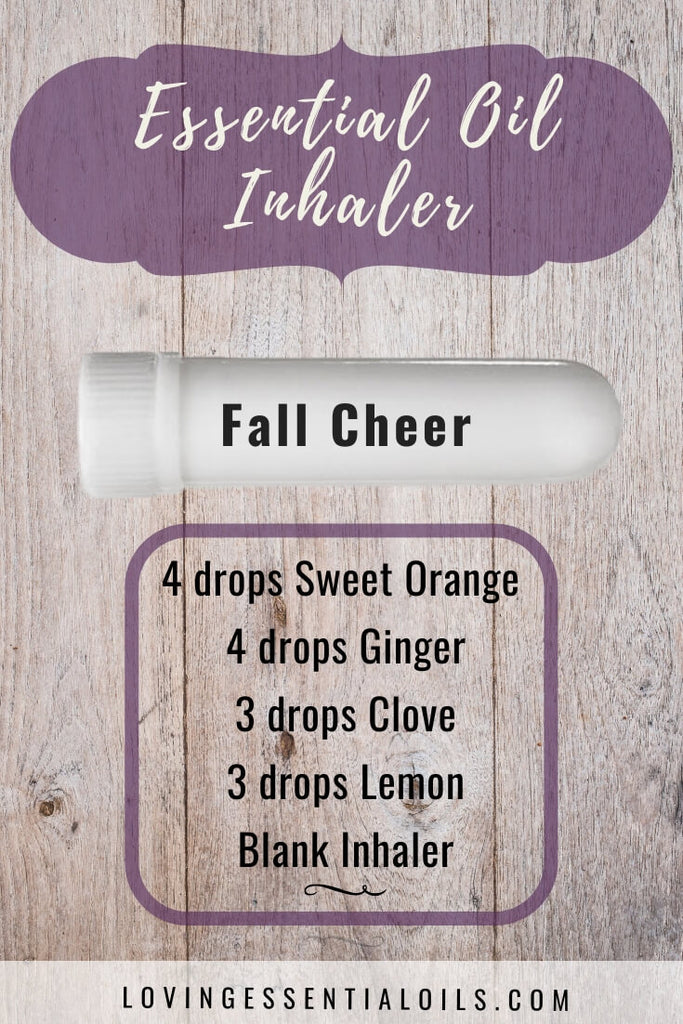 Uplifting Essential Oil Inhaler Blend for Autumn - Fall Cheer by Loving Essential Oils